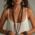 new cross-border  style bohemian vacation solid color cami dress with u-neck for women