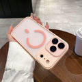 Suitable for iphone17 love horse orange mobile phone case 15 ya shield skin-feeling frosted magnetic suction apple 16 lens film protective cover
