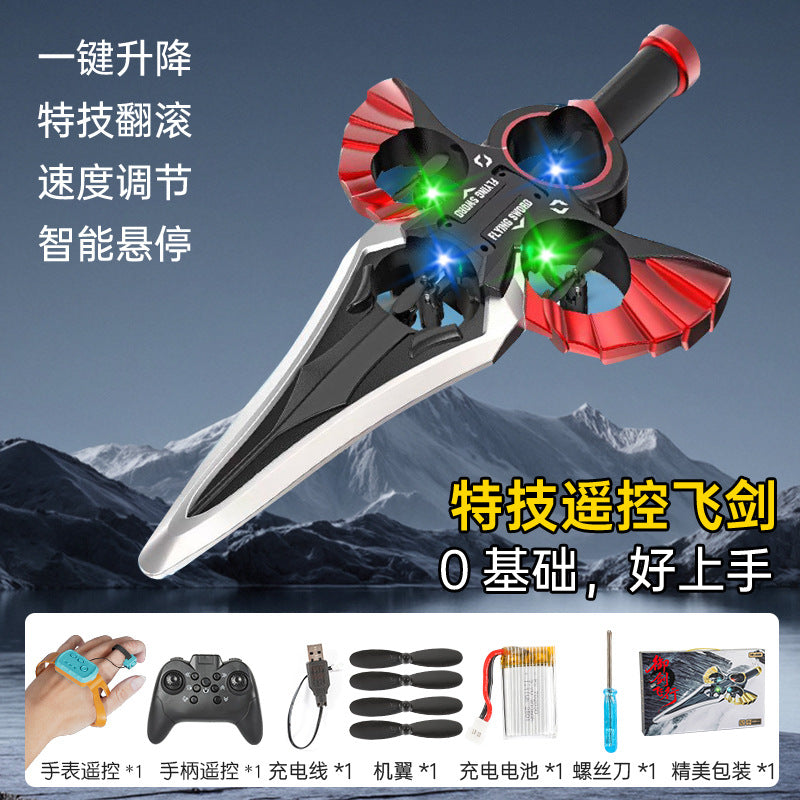 New sword flying somatosensory remote control flying sword aircraft toy flying sword drone model gift aircraft model