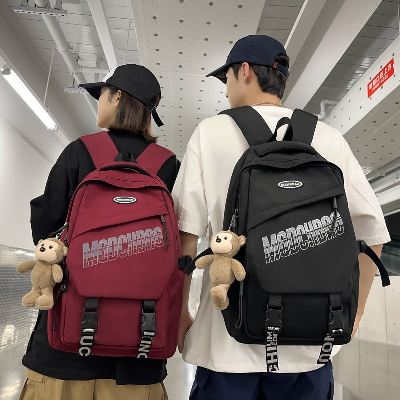 Spring and summer large-capacity junior high school students backpack schoolbag travel computer backpack business leisure commuter backpack