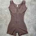 vest shapewear three-breasted women's jumpsuit zipper open pants shapewear all-in-one enhanced corset