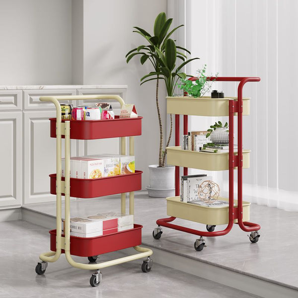 Baby Products Shelving Cart Wheel Removable Snack Shelf Children's Toys Storage Cart Living Room Shelf