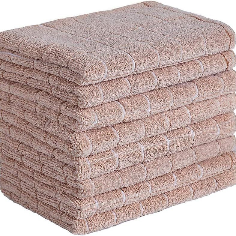 Elegant color dishcloth thickened rag kitchen supplies dish towel hand towel absorbent towel table cleaning cloth