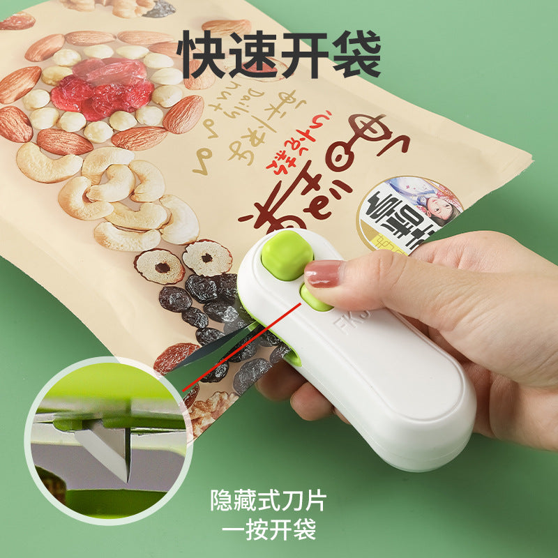 Big mouth monster snack sealing machine for home sealer mini sealing machine hand press plastic sealing machine plastic bag sealing