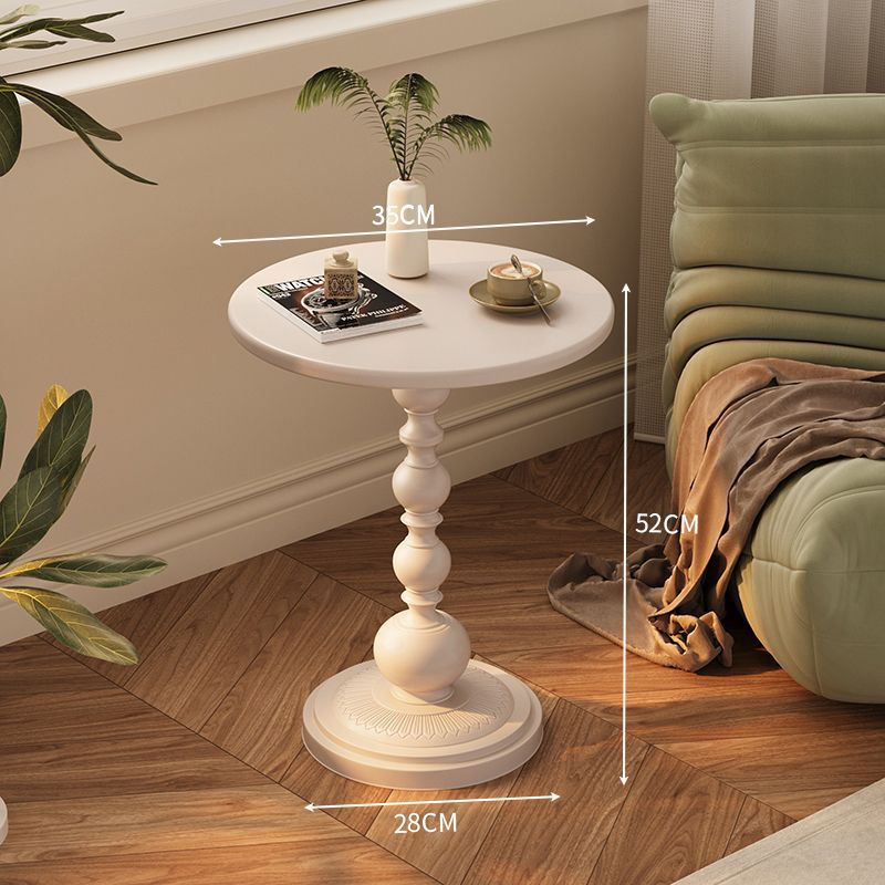 Accessible luxury sofa side table retro corner table iron bedside storage balcony small round table living room for home small coffee table