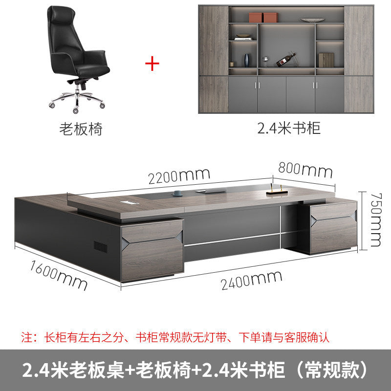Saint li guangdong single person minimalist modern executive desk and chair set - ceo, manager, director, and supervisor office furniture