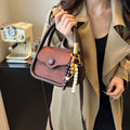 Textured niche style satchel bag work clothing 2025fall and winternew arrival small square bag trendyeasiest for match western fashion crossbody bag