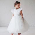 Children's formal dress princess gown flower girl wedding tulle tutu dress girl's birthday dress high-end light luxury niche style