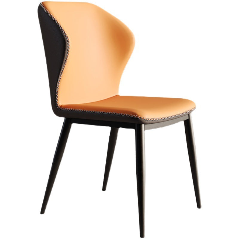 Dining chair for homecasualnordicaccessible luxuryitalian normcorepopular backrest sofa iron restaurant chair dining table chair
