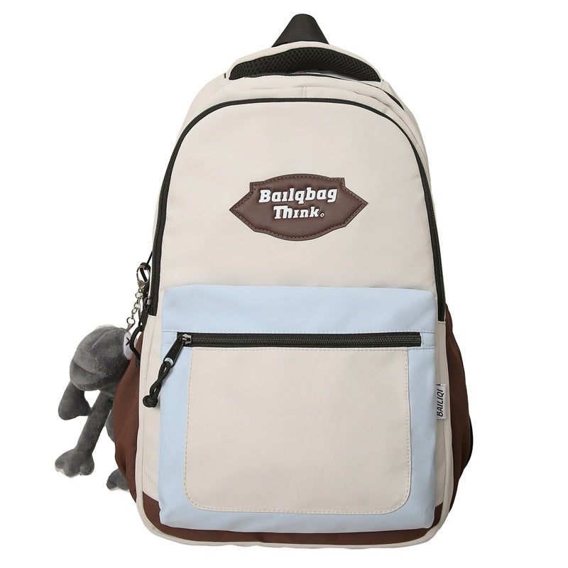 Backpack - minimalist & stylish korean design - perfect for middle & high school students, travel, couples, and college students. high capacity, wholesale, breathable, and lightweight