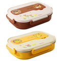 Pokémon 304 stainless steel student lunch box, divided bento box, large capacity meal box for office workers, portable cutlery set