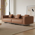 Foshan factory personalized wholesale italian normcore roger leather sofa small apartment first layer cowhide designer sofa