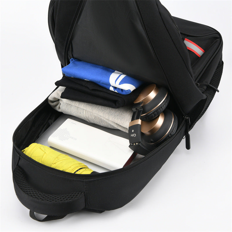 Printed logo backpack men's and women's luggage bag large capacity business trip backpack school bag business computer bag arc