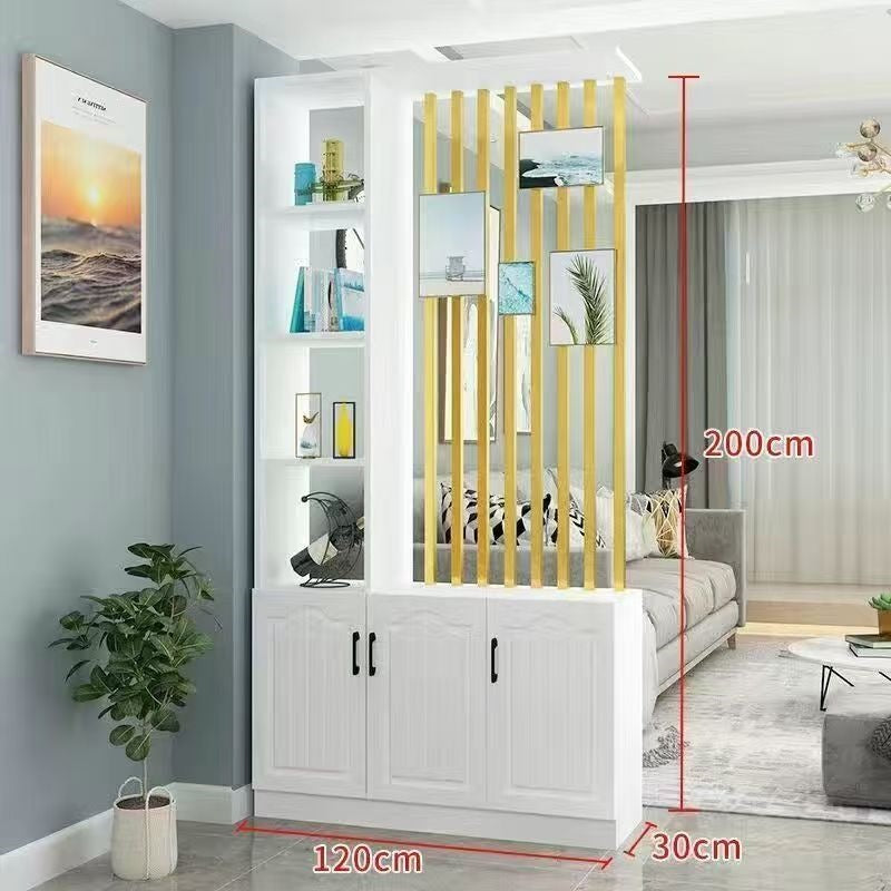 Entrance door shoe cabinet, entrance cabinet, all-in-one screen partition, living room cover, wine cabinet, storage rack, prosperous decoration cabinet