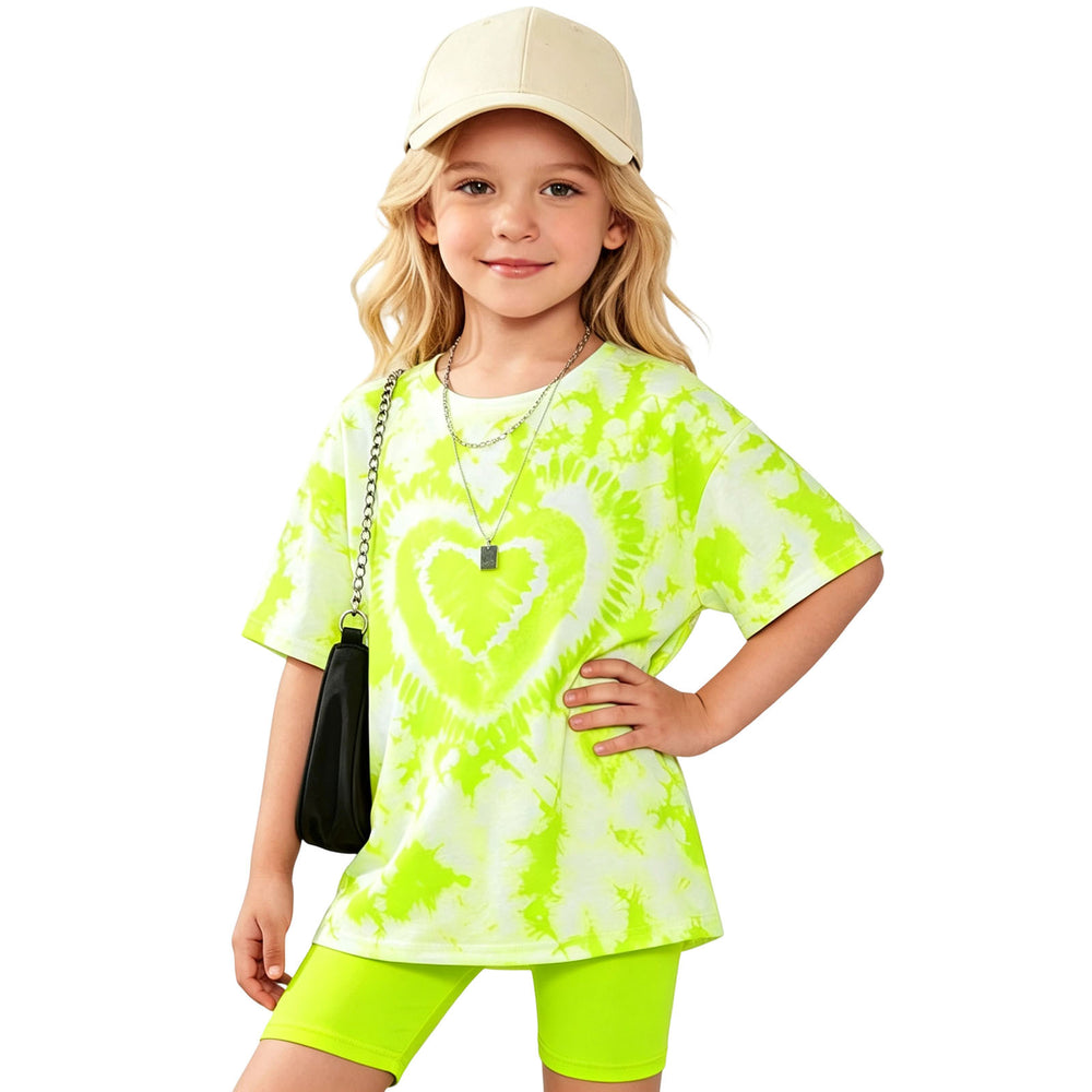 wholesale girls' short-sleeve and shorts sets, fashionable spring, summer, and autumn outfits for girls