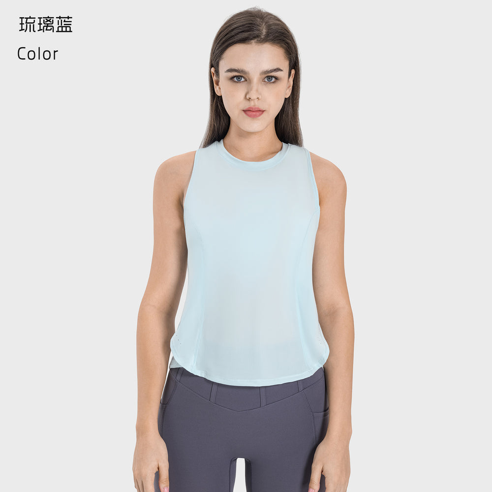 Luxtre new moisture-wicking, breathable, loose-fit yoga top - cooling sports tank top dss058
