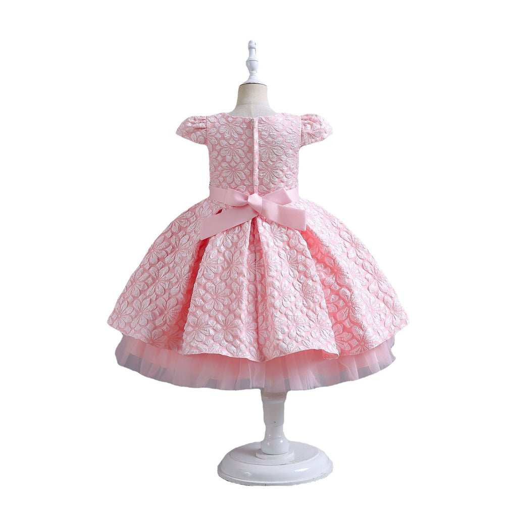 New arrival: girls' printed princess dress - elegant and stylish for birthday parties and special occasions
