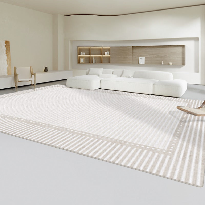 Living room carpet cream style classyaccessible luxurycasual sofa coffee table blanket for home no-wash large area full floor mat