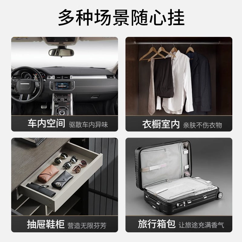 Ebony agarwood wardrobe aromatherapy camellia gypsum pendant long-lasting fragrance room incense girl car fragrance tablet hanging