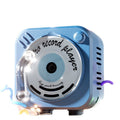 Mini rotating light-up cd player keychain speaker - handheld megaphone for creative and fun keychains
