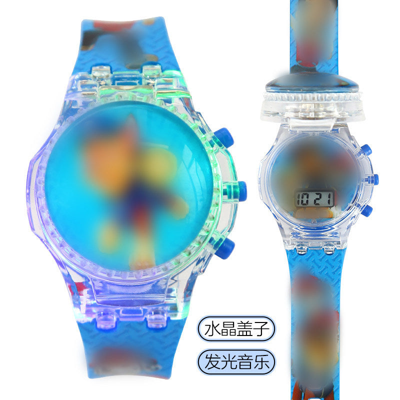 Educational toy unicorn kids watch - musical, light-up, rotating electronic watch for boys and girls, ages 3-9