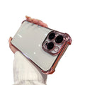 Suitable for apple 16 mobile phone case, all-inclusive lens film, iphone17 four-corner anti-fall electroplated airbag soft shell protective cover