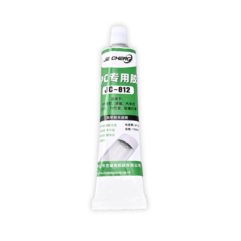 JC-812 special glue for translucent pc material, special glue for ceiling lamp wall lamp, car lens headlamp, sealant