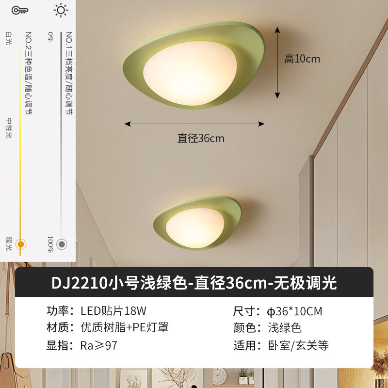 Full spectrum eye protection pebble cream wind bedroom ceiling light master bedroom room lighting creative children's room eye protection light