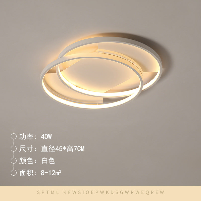 Tmall Lighting Modern Simple Atmosphere Whole House Lighting Combination Package Cream Wind Tmall Genie Smart Living Room Light