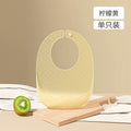 Babibele baby eating bibs kids silicone saliva pocket baby rice pocket waterproofstereo bib soft no-wash