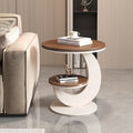 Sofa side table small coffee table living room modern italianaccessible luxury slate double layer round table corner table creative side table new arrival
