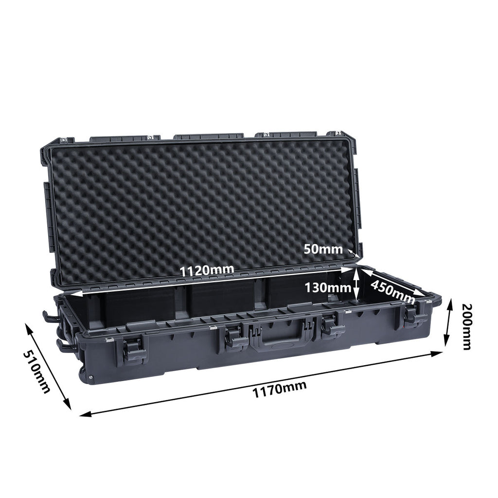 Large high-end instrument safety protection box storage box Thickened off-road roof safety box Fish gear storage box