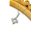 Titanium steel necklace women's geometric pendant earrings suitniche styleclassy sense collarbone chain earrings jewelry wholesale accessible luxury