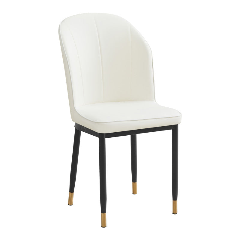 Factory direct wholesale custom backrest chairs, leather leisure chairs, restaurant negotiation chairs, home three-line chairs, dining chairs
