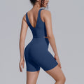 New women's solid color compression yoga set: high-elasticity, back-smoothing, shock-absorbing, breathable activewear for running and fitness