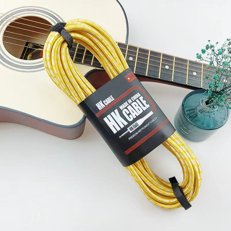 HK braided cable noise reduction audio cable folk music electric box acoustic guitar bass cable musical instrument cable