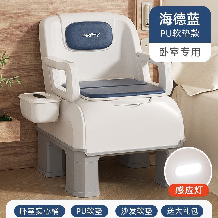 Bedside bedroom potty adult elderly toilet mobile horse room toilet chair bucket household pregnant women the elderly