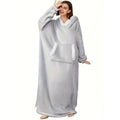 Pullover fleece pajamas heattech tv blanket outdoor cold-proof nightgown couple's outfit sweatshirt fleece heattech clothing