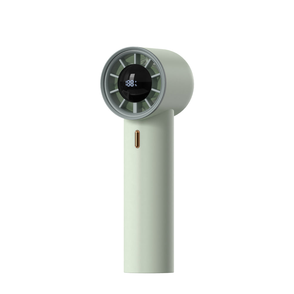 2025 new 100-speed handheld digital display mini fan - desktop usb rechargeable ultra-high speed turbo fan
