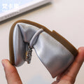 Girls' leather shoes - new spring collection: stylish square-toe ballet flats with rhinestone detail, slip-on design, and non-slip sole
