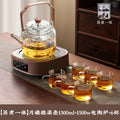 [steaming and cooking] yuexi handle kettle 1300ml+1500w electric ceramic stove+6 cups