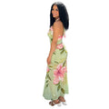 European and american style cross-border casual beach women's printed summer fresh skirt set, criss-cross halter backless trendy two-piece outfit