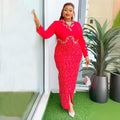 Fashion african plus size women's clothing hot diamond stand collar hip skirt  independent station elegantelegance style dress