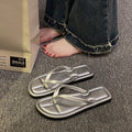 2025 new women's flat flip-flops - summer outdoor fashion thong sandals, trendy open-toe beach slippers