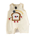 Summer sleeveless romper for baby boys and girls - cute, breathable, and perfect for casual outings