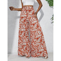Shipped:  hot-selling european and american cross-border printed casual high-waisted wide-leg pants for independent e-commerce stores