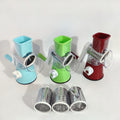 hand rock tube vegetable cutter three-in-one potato shredder kitchen multi-functional rotate grater and slicing handy gadget