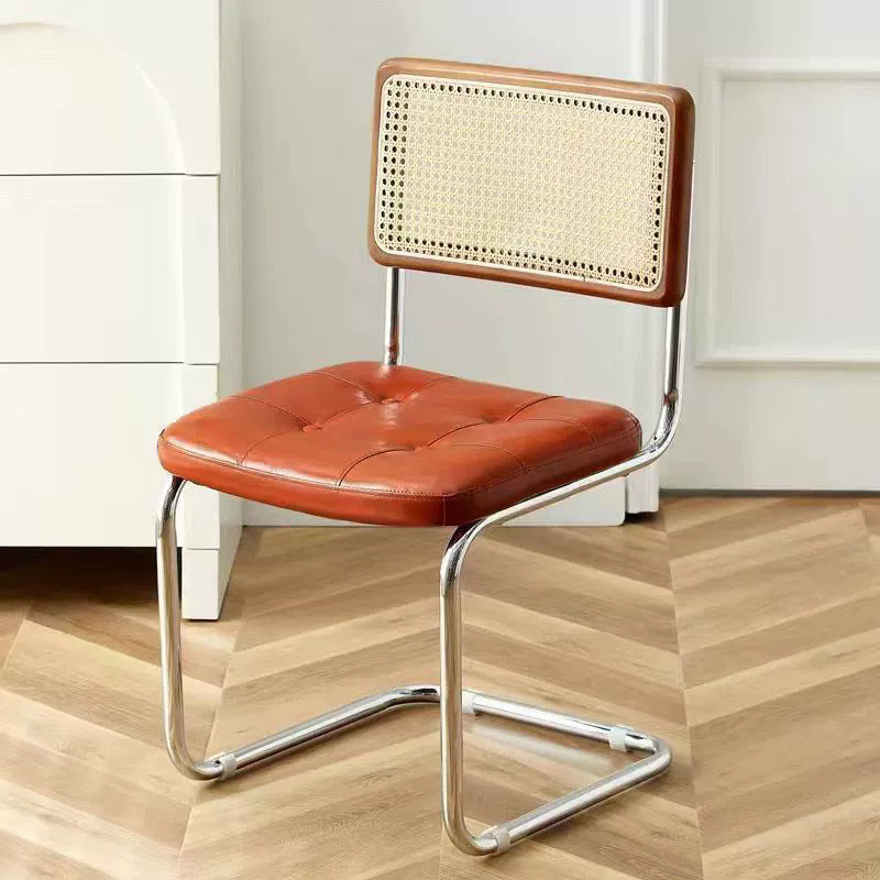 Same-day shipping: retro-chic, understated luxury home office desk, japanese-style computer desk, stainless steel and solid wood writing desk