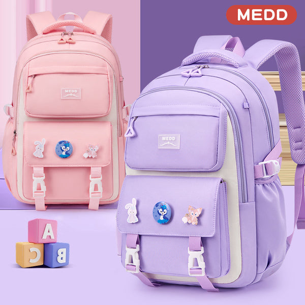 Wholesale New Elementary School Girls School Bag Children's High Value Backpack Large Capacity Large School Bag Grades 3-6