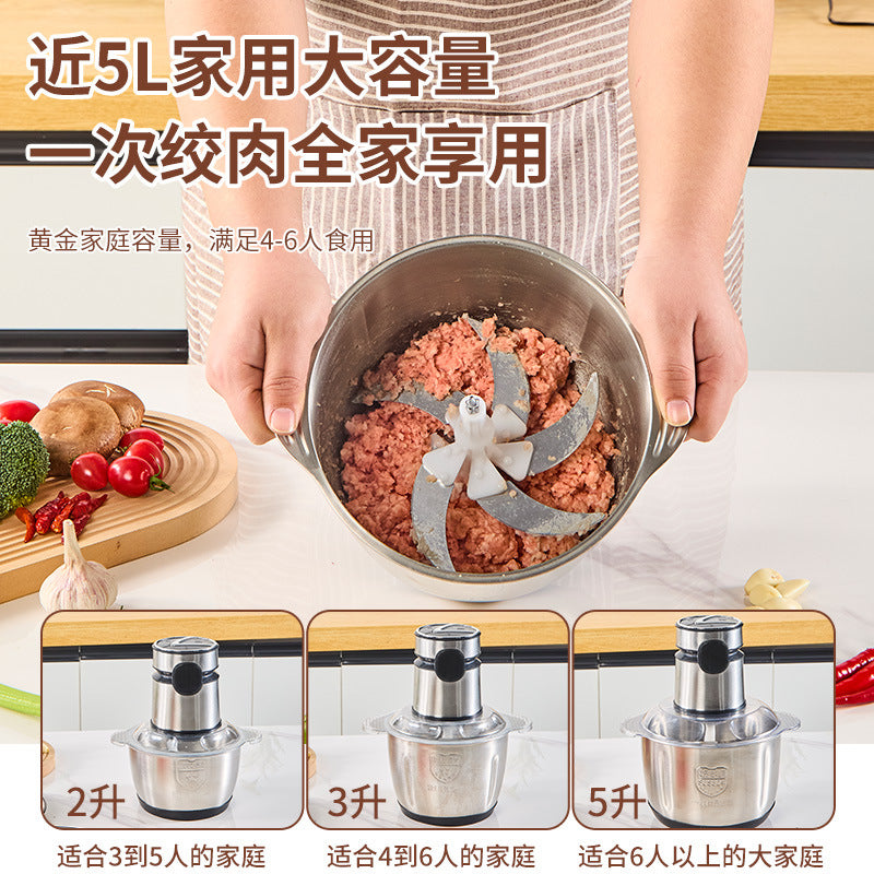 multifunctional stainless steel meat grinder for homeelectric food supplement meat grinder large capacity electric food processor wholesale